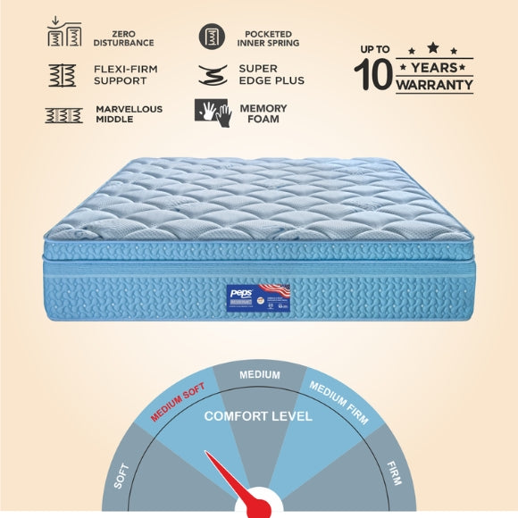 Peps Restonic Ardene Plush Memory Foam Mattress