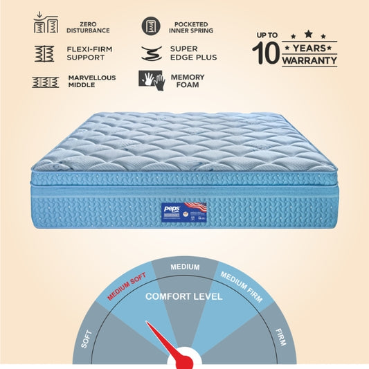 Peps Restonic Ardene Plush Memory Foam Mattress