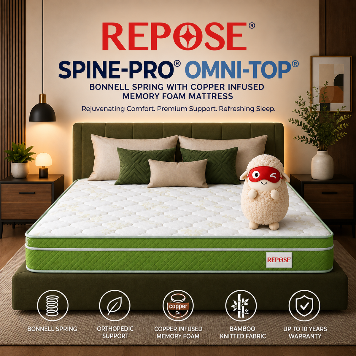 Repose Spine-Pro Omni-Top Bonnell Spring Mattress