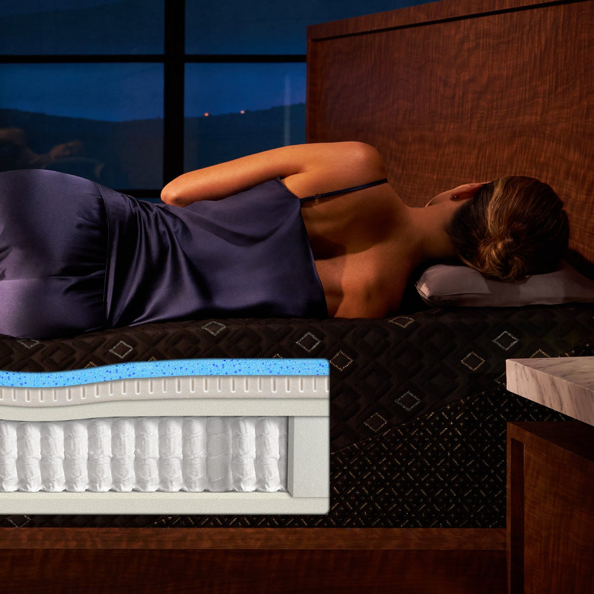 Simmons Beautyrest Black Hybrid Mattress - view 3