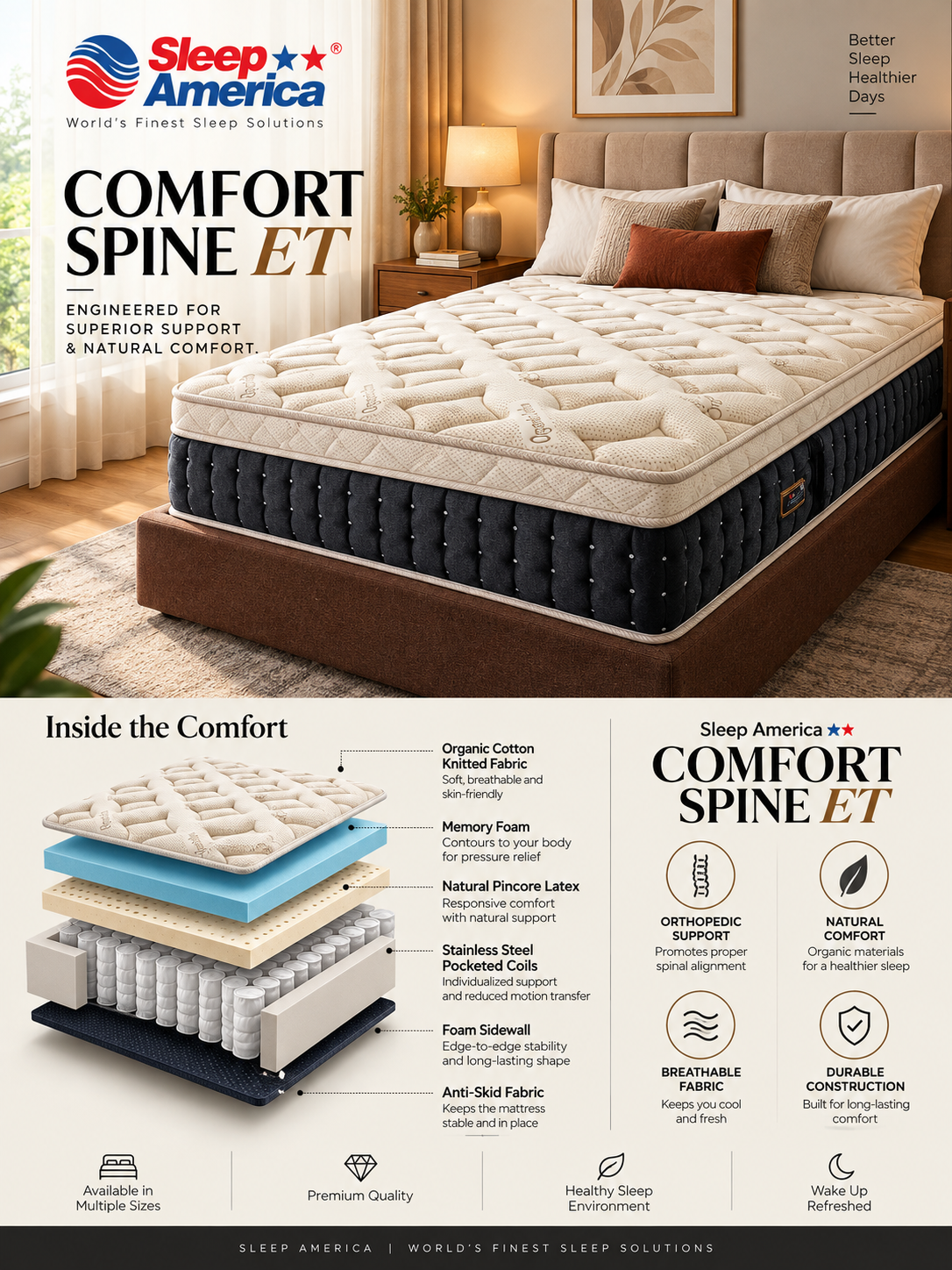 Sleep America Comfort Spine ET - view 5