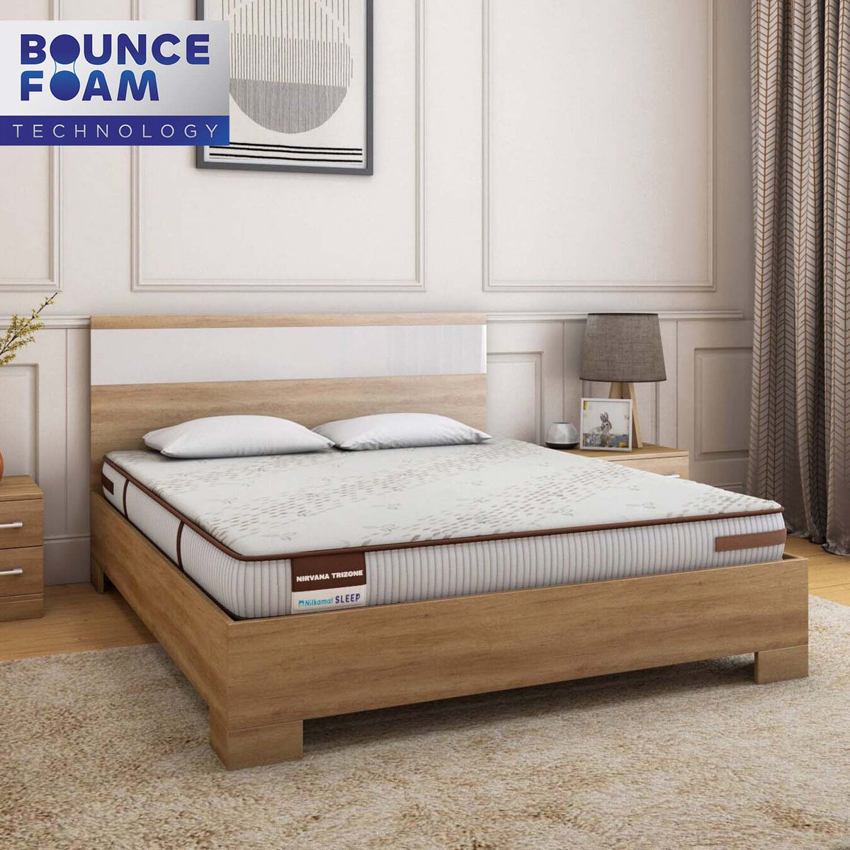 Nilkamal Sleep Nirvana TriZone Bounce Foam Mattress