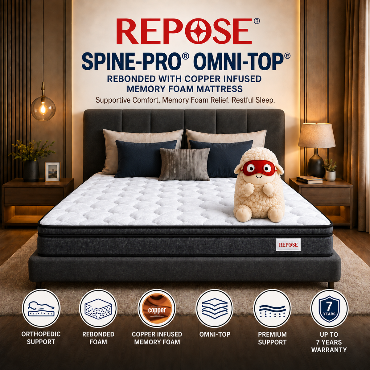 Repose Spine-Pro Omni-Top Memory Foam Mattress