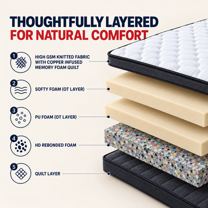 Repose Spine-Pro Omni-Top Memory Foam Mattress - view 3